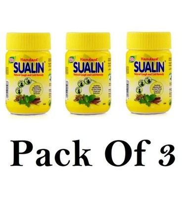 Hamdard SUALIN 60 Tabletten (3er Pack) Nützlich bei Husten und Schnupfen, ayu...