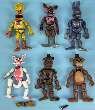 Five Nights At Freddy's FNAF Figuras Articuladas/Piezas + Más Lote; ¡Incompleto!