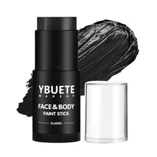 Black Oil Based Face Body Paint Stick, Non-toxic Full-coverage 