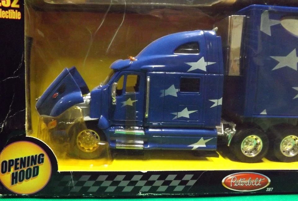 Jada Toys Hot Rigz Peterbilt American Flag Hauler 23152 - Semi USA 1:32 *READ* - Image 2 of 4