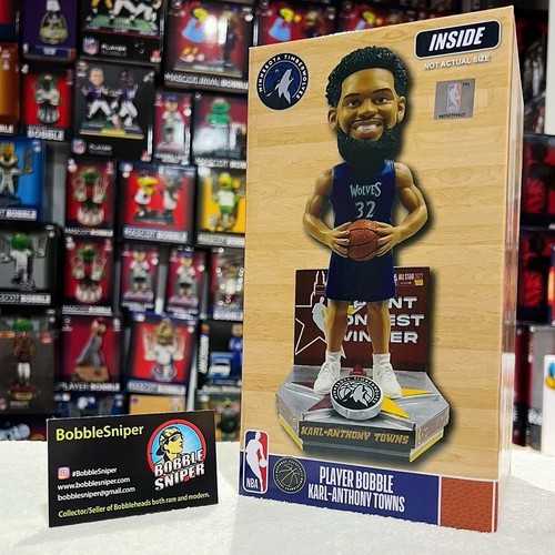 KARL-ANTHONY TOWNS Minnesota Timberwolves 2022 NBA All-Star 3-Point Bobblehead - Picture 8 of 9