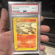 Pokemon 2003 Skyridge Arcanine 3/144 Holo Holo Rare PSA 10 English on eBay