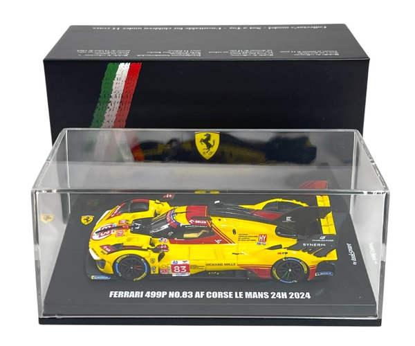 Modellauto 1:64 Looksmart Ferrari 499P Af Corse #83 Kubica 24H Le Mans 2024-image