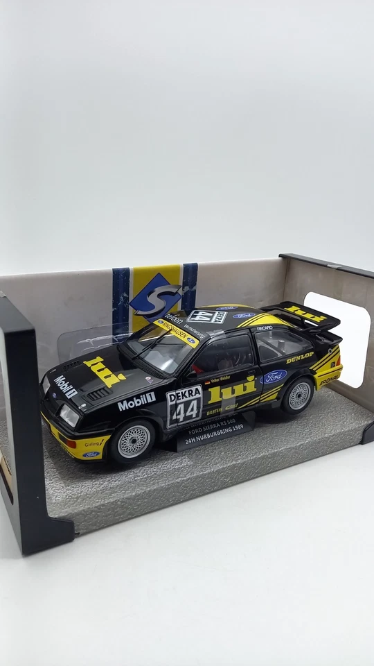 🏁 Ford Sierra RS 500 Solido 1/18-voiture miniature-métal-course-collector. - Photo 2/4
