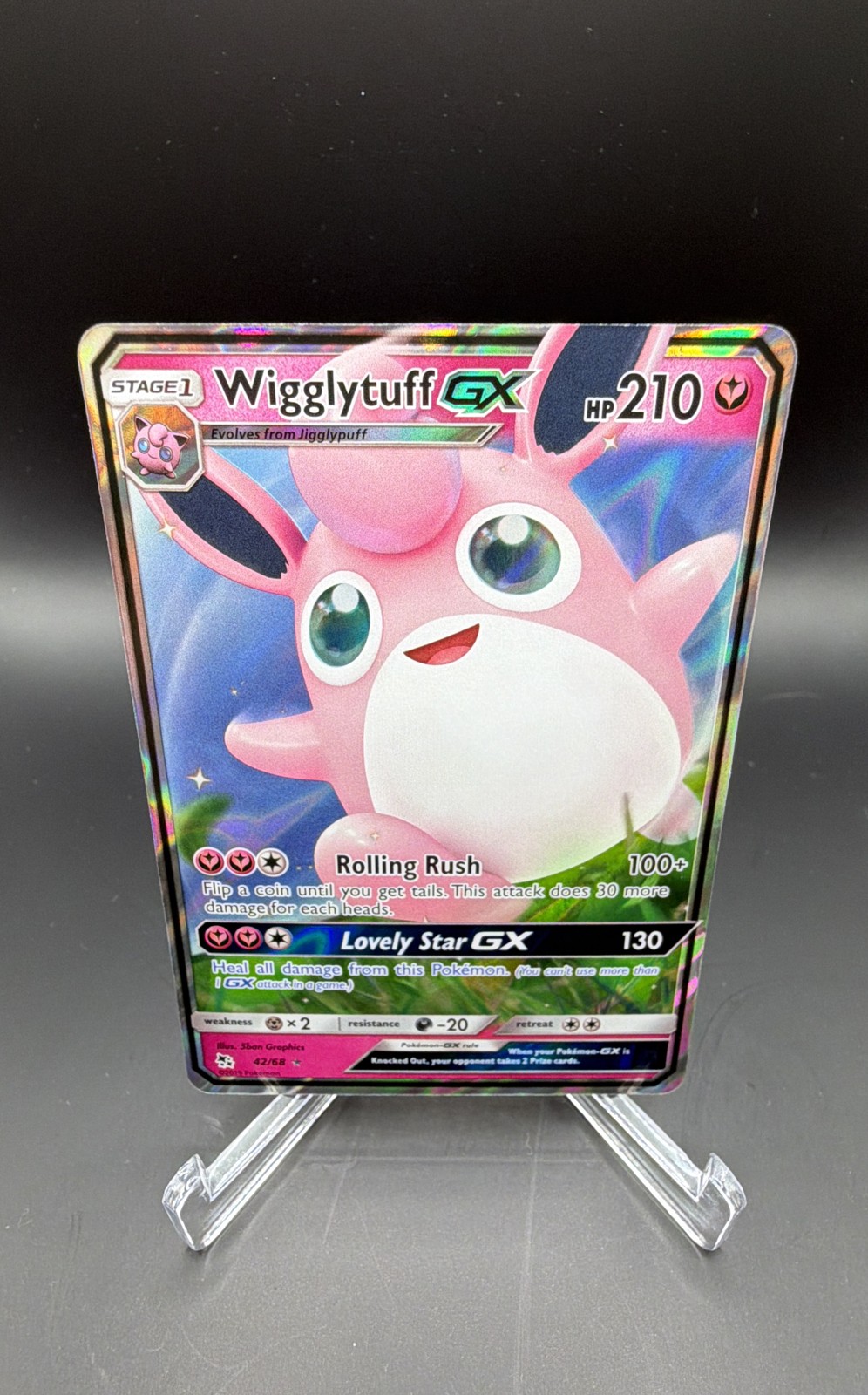 Wigglytuff GX 42/68 Hidden Fates Holo