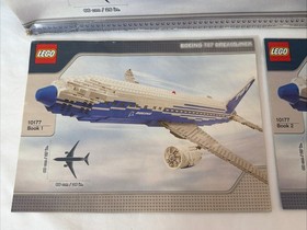 Lego Sculptures Set #10177 Boeing 787 Dreamliner Instructions & Damaged Box ONLY