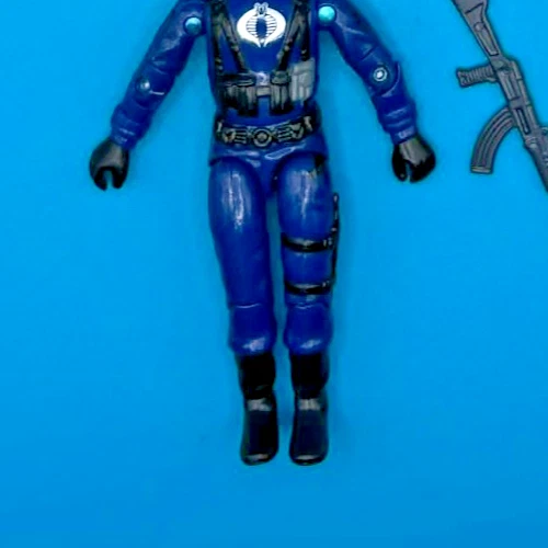 Braços giratórios Cobra Officer V1.5 100% completos G.I. Joe 1983 Vintage com cartão de arquivo - Imagem 3 de 4