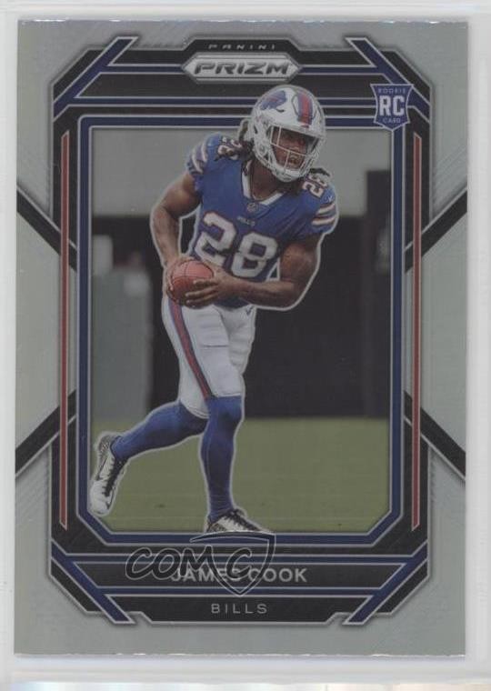 2022 Panini Prizm Rookies Silver Prizm James Cook #319 Rookie RC 2wr