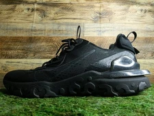 Nike React Vision Triple Black Running Shoes Trainers Sneakers Men Size 12