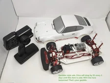 Custom Tamiya TT02 Porsche 911 47364 White Special Edition Chassis, Ready To Run