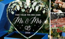 Wedding Gifts for Couples 2026 - Mr and Mrs Gifts - Bridal Mr Mrs 2026 1 Glass