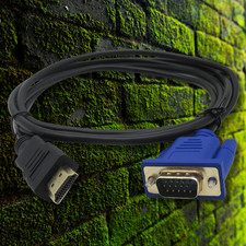 6FT HDMI Male to VGA Male Converter Adapter 1080P Cable for PC Monitor HDTV Roku