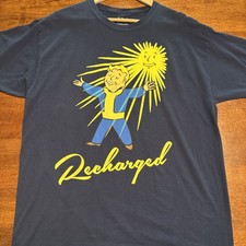 Fallout Game T-Shirt Men's XL Vault Boy Recharged Loot Crate Exclusive Tee