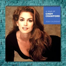 Cindy Crawford 2026 Wall Calendar, 12-Month Star Collection