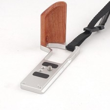 Aluminum + Wood Camera Grip Handle Hand Grip for Fujifilm Fuji XT5 X-T5 Camera