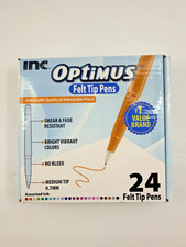 OPTIMUS Fine Point Felt Tip Pens, 24 Assorted Colors 0.7mm