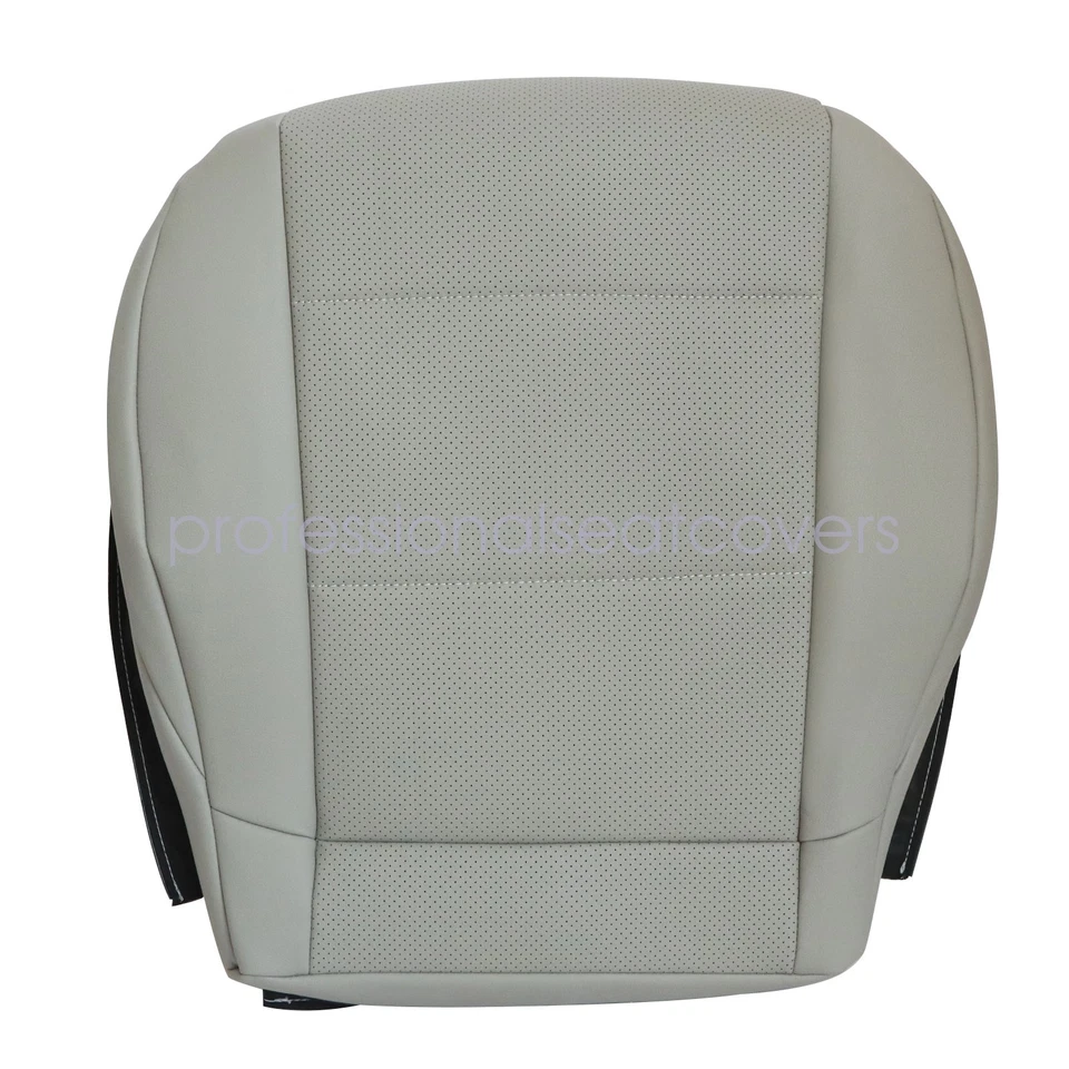 For 2005 2006 2007 Mercedes Benz C230 Front Bottom Perf Leather Seat Cover Gray - Image 4 of 4