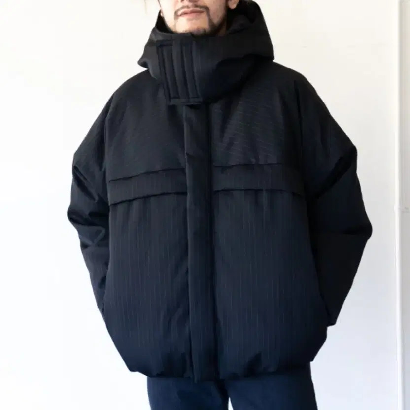 Graph Paper Down Puffer Jacket – Large, Unique St… - image 4