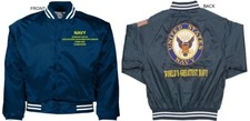 USS GEORGE WASHINGTON CARVER SSBN-656*EMBROIDER SATIN JACKET OFFICIALLY LICENSED