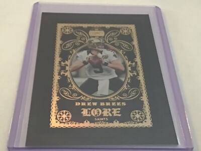 DREW BREES -L-18  2022 Panini Legacy Lore ... SSP/CASE HIT ..Saints. Very Rare !