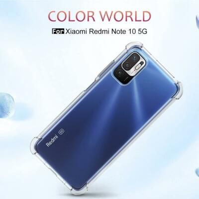 For Xiaomi Redmi Note 10 5G Case, Slim Clear Silicone Shockproof