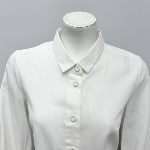 Chloe Shirt Top Cream Textured Thin Ribbed Size T 42 6 - Picture 5 of 7
