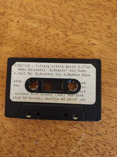 RARE PROMO CASSETTE KINETICS 1988 SEATTLE WASHINGTON