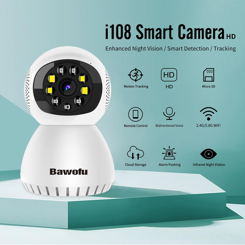Home Security Camera, Tuya 2MP Indoor Pan-Tilt Smart Camera for Baby & Pet with - Picture 2 of 12