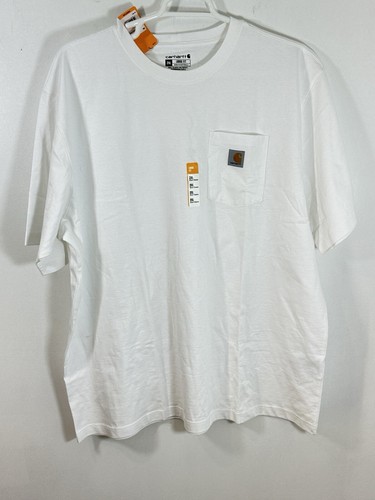 Carhartt Loose Fit Heavyweight Short-Sleeve Pocket T-Shirt White