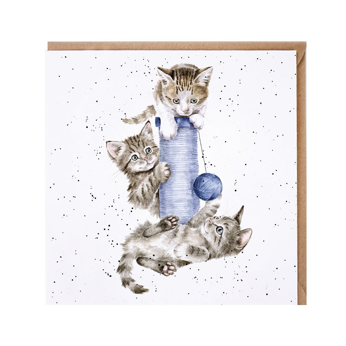 Wrendale Kittens Card Threes a Crowd Cats – British Greeting Card Made in UK
