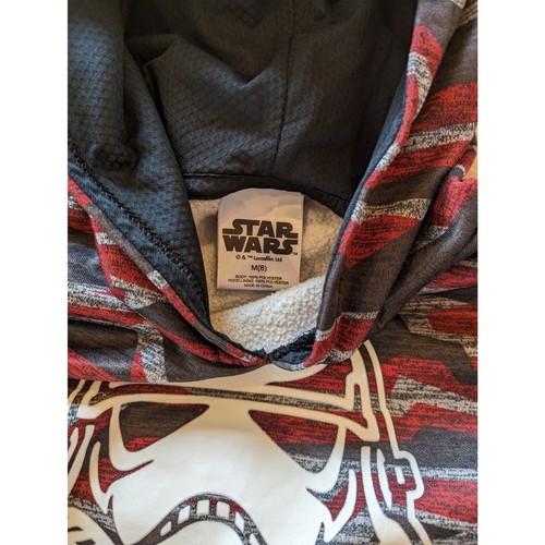 Star Wars Camo Red Gray Black Storm Trooper Sweatshirt Youth Medium (8) - Picture 4 of 7