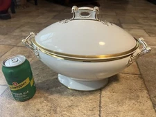 Chas Field Haviland CHF720 Wedding Ring 14" OVAL COVERED SOUP TUREEN NICE!