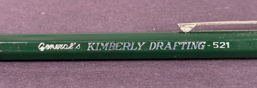RARA Matita da Disegno Vintage Ricaricabile 521 Generali Kimberly Verde Italia - Foto 3 di 5