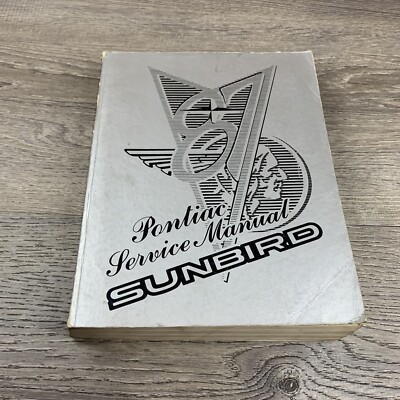 1987 Pontiac Sunbird Service Manual General Motors V8 Vintage