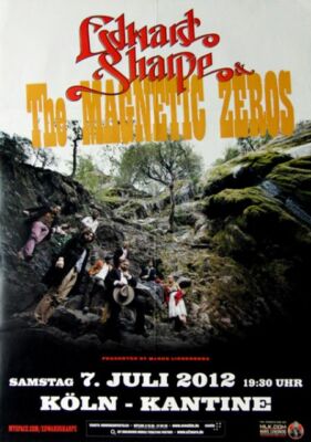 EDWARD SHARPE - 2012 - Plakat - In Concert - Magnetic Zeros - Tourposter - Köln