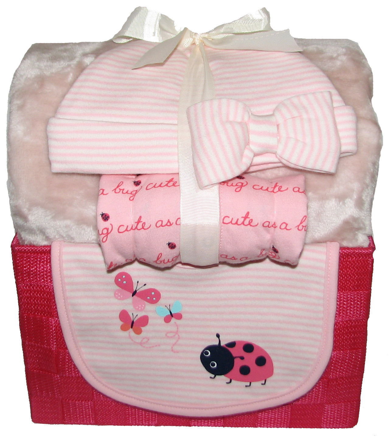 Baby Shower Gift Gymboree Sleeper Hat Bib Blanket Diaper Caddy & Wipes Easter
