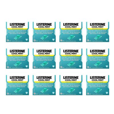 Listerine Pocket Pack Cool Mint 12 Ct