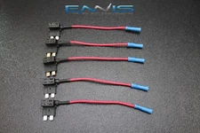 5 PCS ATC ATO BLADE ADD A FUSE TAP CIRCUIT BLOCK PANEL PLUG HOLDER WIRE USA
