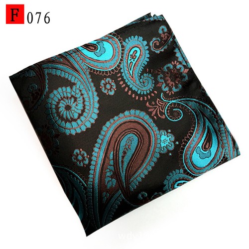 Fazzoletto Uomo Colorato Paisley Fiore Floreale Tasca Quadrato Fazzoletto Elegante - Foto 4 di 17