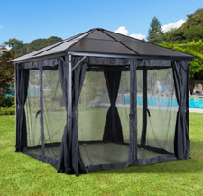 Hot Tub Gazebo Small Garden Canopy Outdoor Curtain Shelter Metal Structure Shade