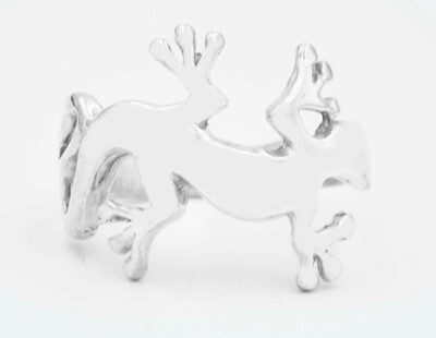 3 D EIDECHSE MASSIV .925 Sterling Silber Ring **NEU MIT ETIKETT*
