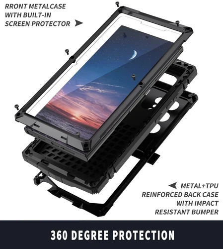 Metal Full Hard back hard Silicon case For Samsung S25 S24 Ultra S21 FE S23 S22+ - 第 1/8 張圖片