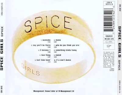 Spice by Spice Girls (CD) DISC & ART ONLY NO CASE Excellent