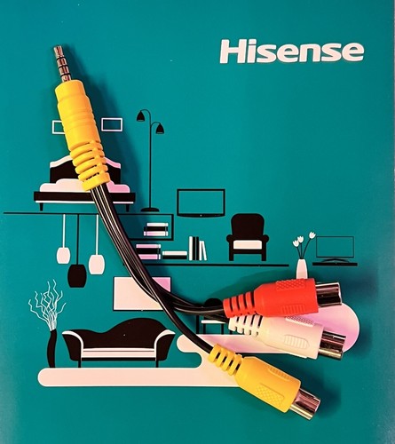 Genuine Hisense VIDDA LCD TV AV Cable Adaptor Cord 15mm Jack For Multiple LED TV - Picture 5 of 5