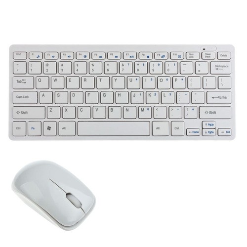 KIT TASTIERA E MOUSE MINI WIFI WIRELESS PER PC 2.4GHz KEYBOARD USB SENZA FILI - Foto 8 di 8