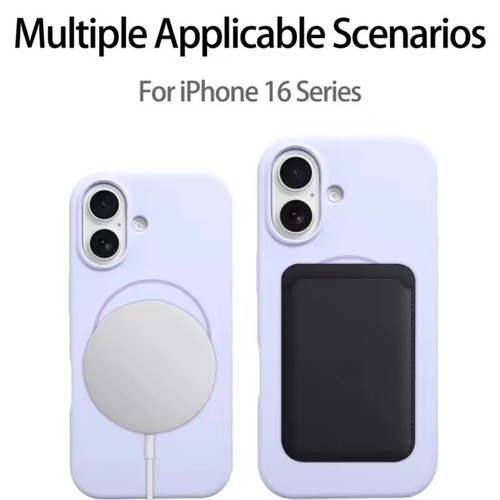 Para iPhone 16 15 Pro Max 14 13 12 11 funda magnética de silicona magsafe case - Picture 6 of 19
