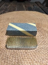 Vintage Japanese Metal Flower Frog Spike 3-3/4  Gold  Silver