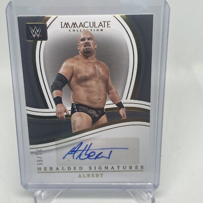 2023 Panini Immaculate WWE ALBERT Heralded Signatures Auto  71/99 (C426)