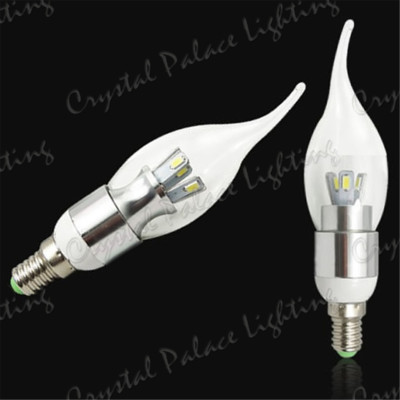 6 x E14 5W DIMMBAR WARMWEISS LED Leuchtmittel silber Kronleuchter Kandelaber Kerze