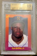 1989 Classic Travel Orange #131 KEN GRIFFEY JR ROOKIE BGS 9.5 GEM MINT 🔥📈